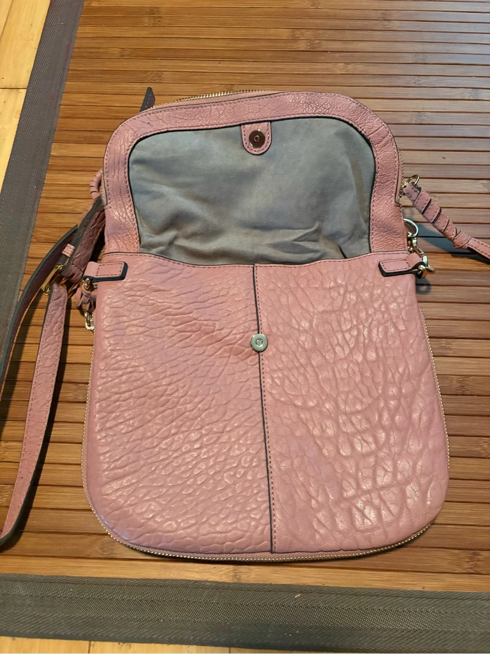 Vince Camuto Women's Blush Pink Leather Crossbody Bag